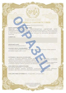 Образец Сертификат СТО 01.064.00220722.2-2020 Канск Сертификат СТО 01.064.00220722.2-2020 